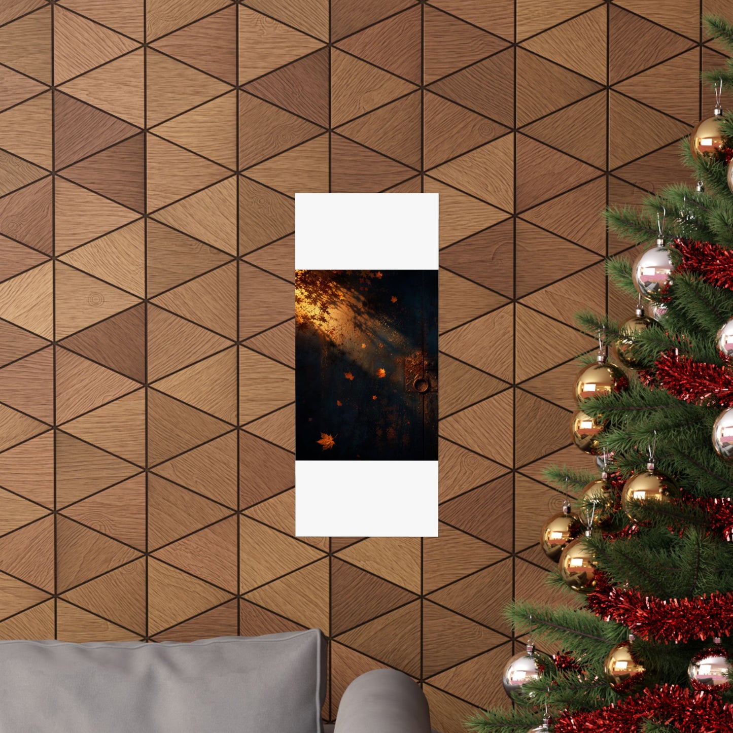 Rust Patina Wall Art Print | Autumn Dark Japandi Shadow Zen Art
