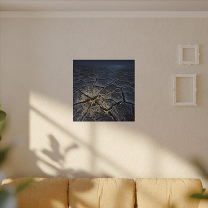 Cracked Earth Broken Beauty Canvas Art | Artful Kintsugi Art