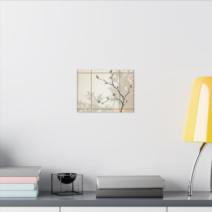 Shoji Screen Spring Canvas Art | Japandi Cozy Design