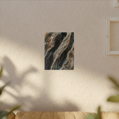 Silk Drape Winter Canvas Art | Japandi Cozy Design