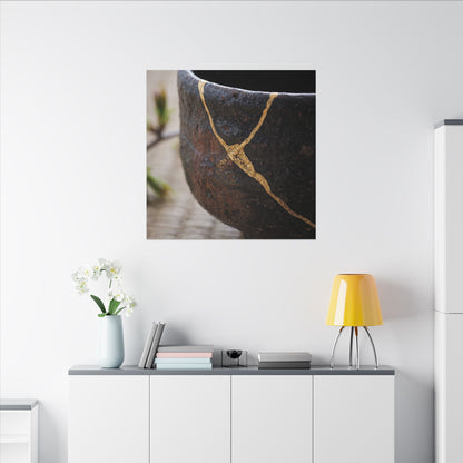Dawn Tea Ceremony Canvas Art - Kintsugi Mono No Aware