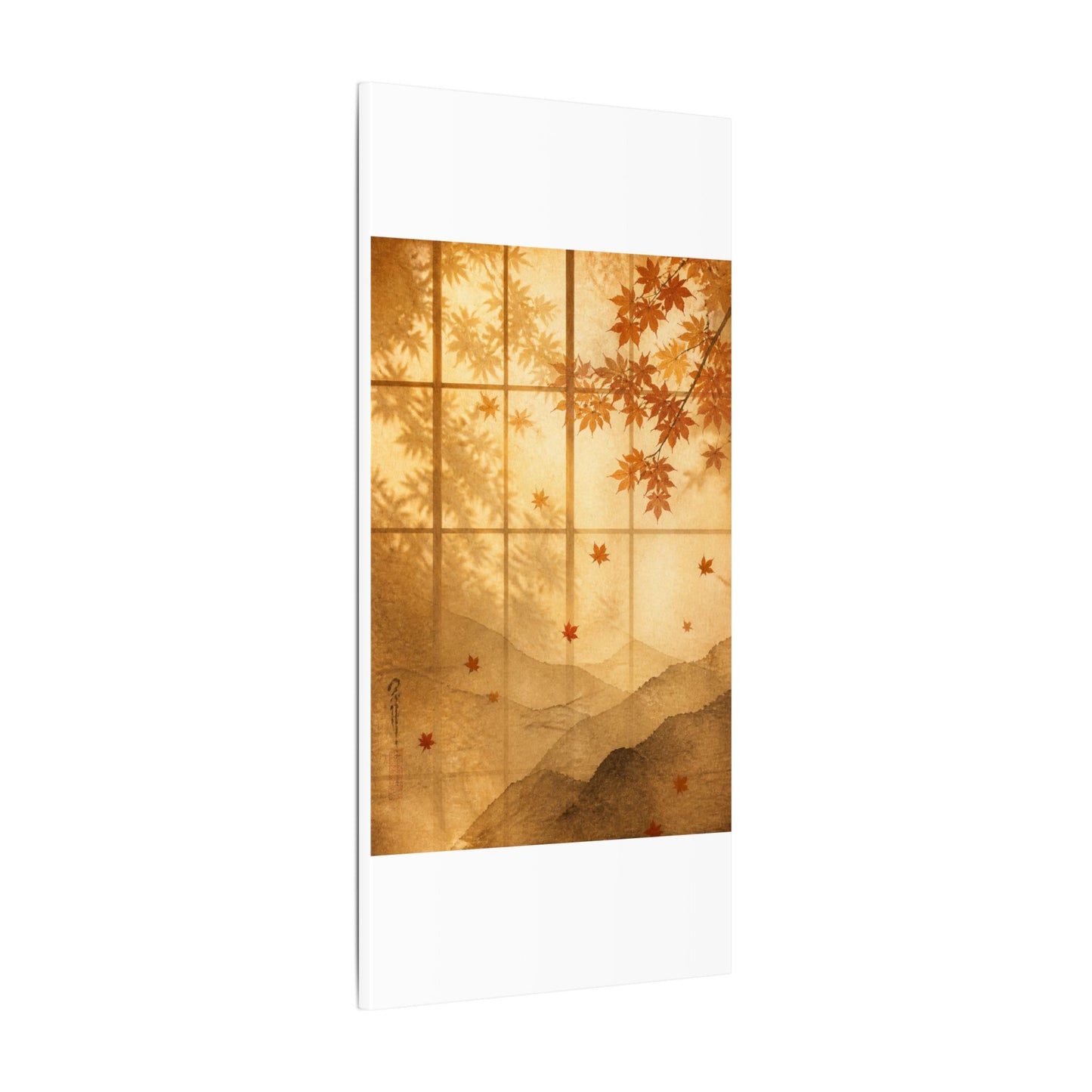 Shoji Screen Texture Canvas Art | Earthy Japandi Art