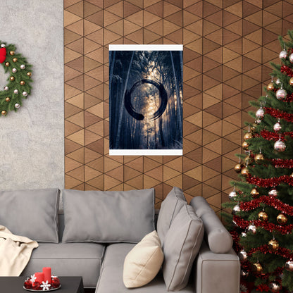 Golden Hour Bamboo Grove Wall Art Print - Zen Shibui