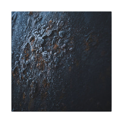 Rust Patina Canvas Art | Winter Dark Japandi Shadow Zen Art