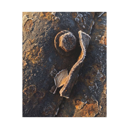 Moody Rust Patina Canvas Art - Moody Minimal Dark Japandi