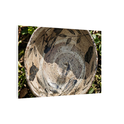 Elegant Ceramic Bowl Canvas Art - Japanese Pattern Japandi