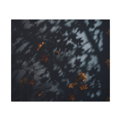 Autumn Shadow Play Shadow Zen Canvas Art | Atmospheric Decor