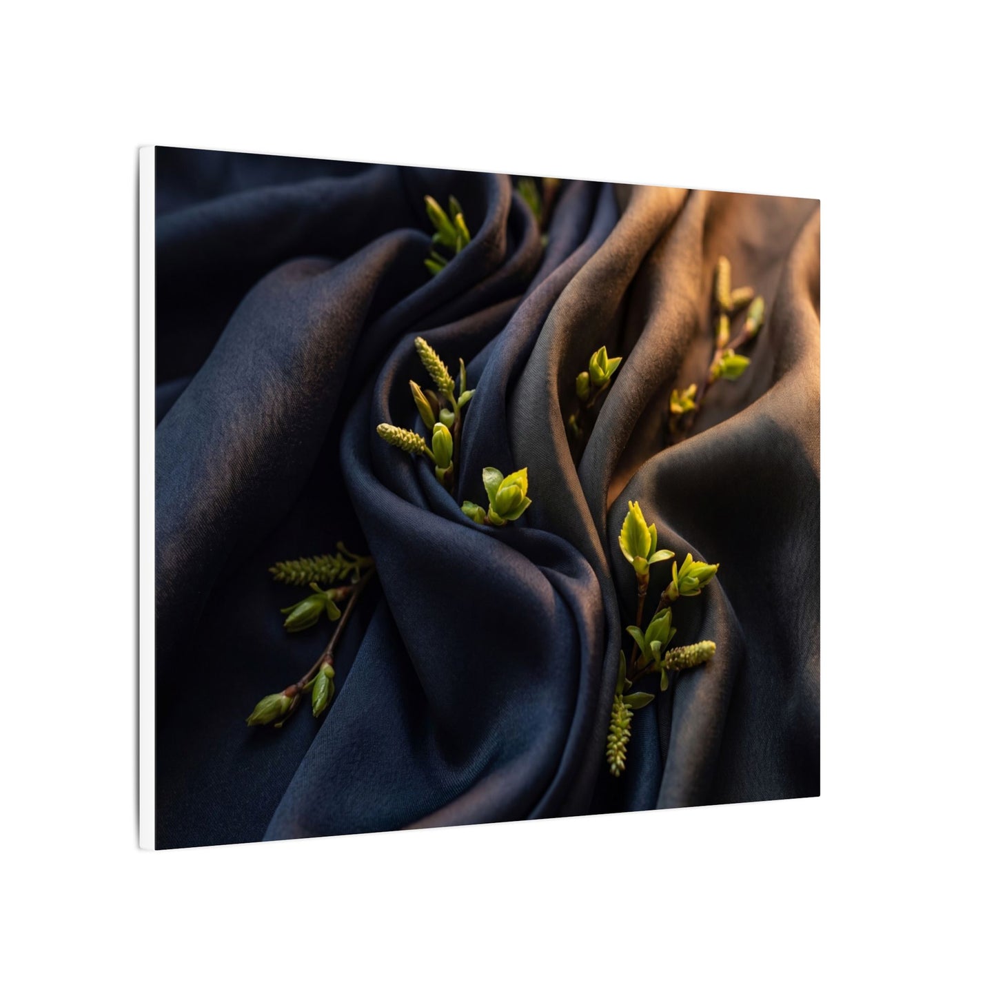 Spring Silk Drape Moody Minimal Canvas Art | Luxurious Decor