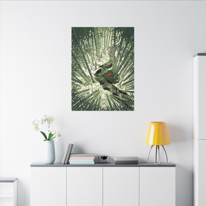 Peaceful Bamboo Grove Canvas Art - Ukiyo E Inspired Zen
