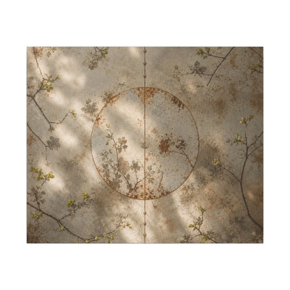 Japandi Rust Patina in Dappled | Japanese Pattern Canvas Art