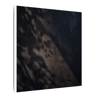 Shadow Play Winter Canvas Art | Dark Japandi Moody Design