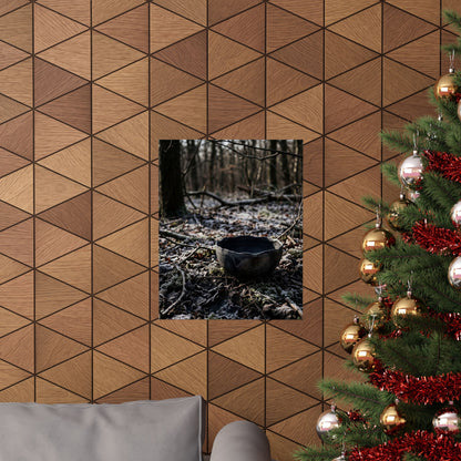 Winter Ceramic Bowl Shadow Zen Wall Art Print | Luxurious Decor