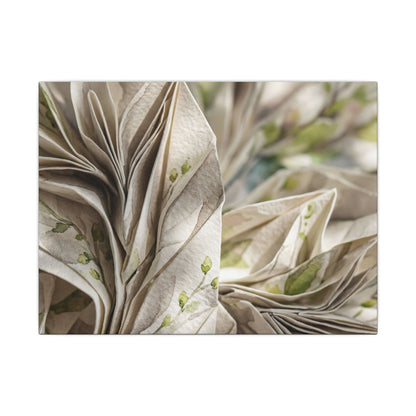 Fukinsei Paper Fold Canvas Art - Japandi Watercolor Art Print