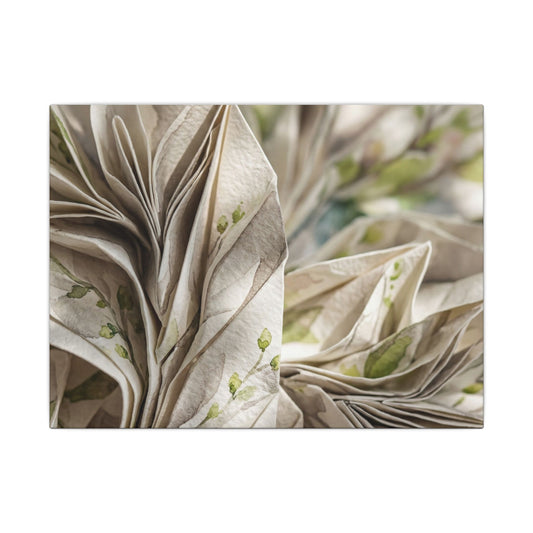 Fukinsei Paper Fold Canvas Art - Japandi Watercolor Art Print