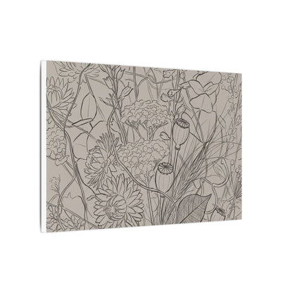 Summer Dried Flowers Minimal Line Canvas Art | Elegant Decor