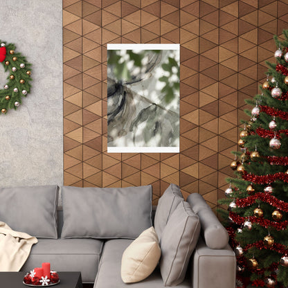 Japandi Paper Fold in Dappled | Watercolor Wall Art Print