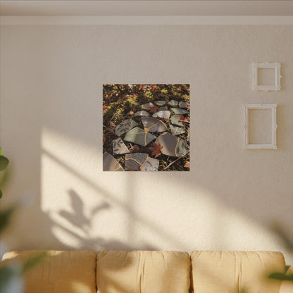 Broken Pottery Japanese Pattern Canvas Art | Elegant Japandi Art