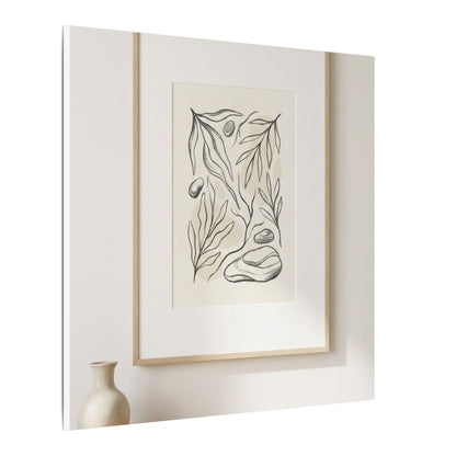 Japandi Charcoal Canvas Art