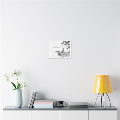 Meditation Harmonious Zen Ukiyo-e Canvas Art