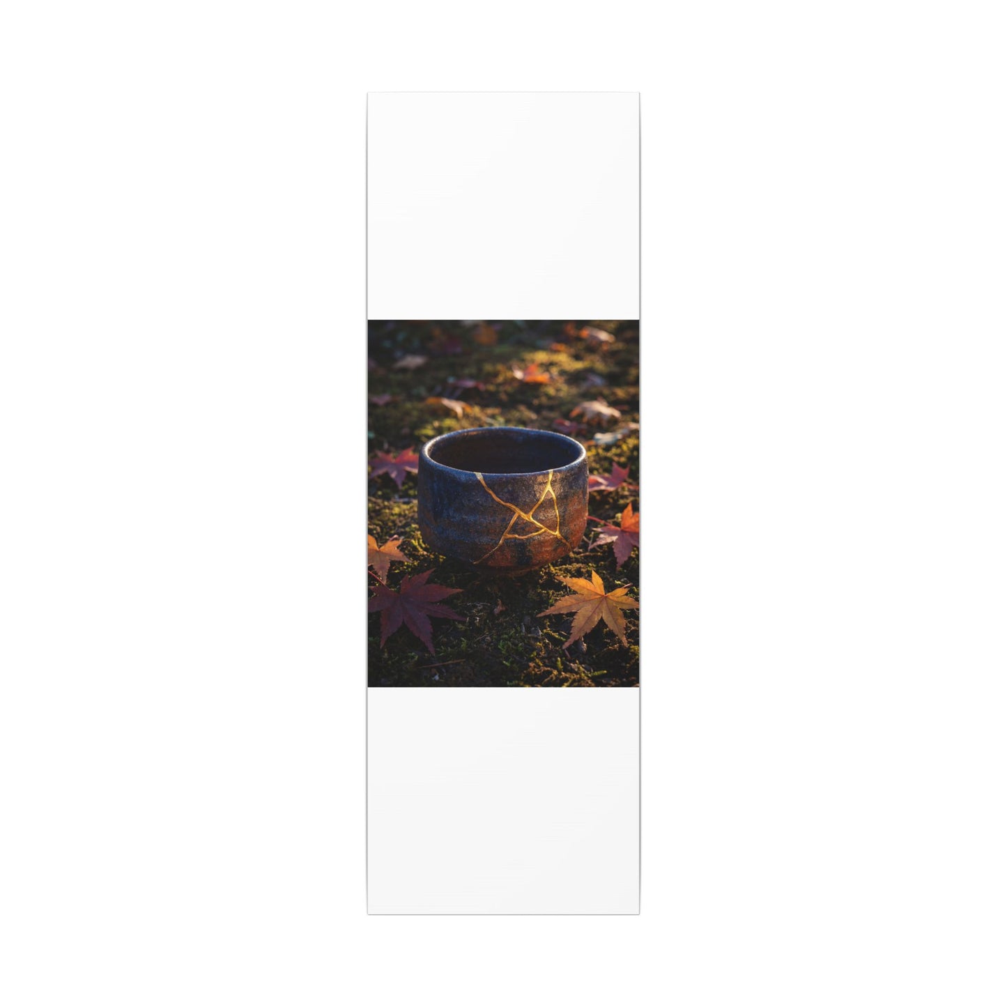 Kanso Moonlit Garden Canvas Art - Kintsugi Gold Repair
