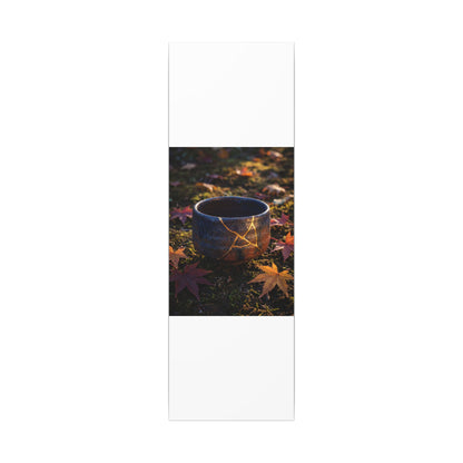 Kanso Moonlit Garden Canvas Art - Kintsugi Gold Repair