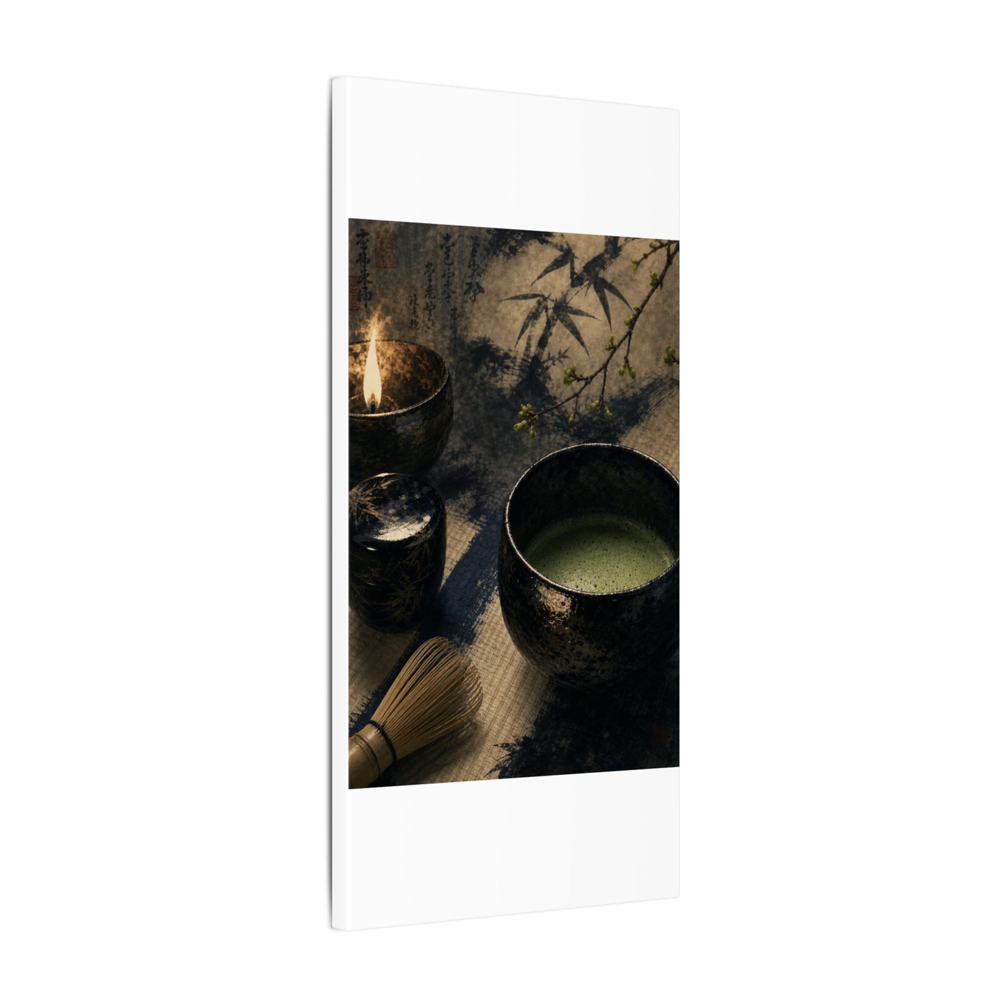 Ma Tea Ceremony Canvas Art - Zen Sumi E