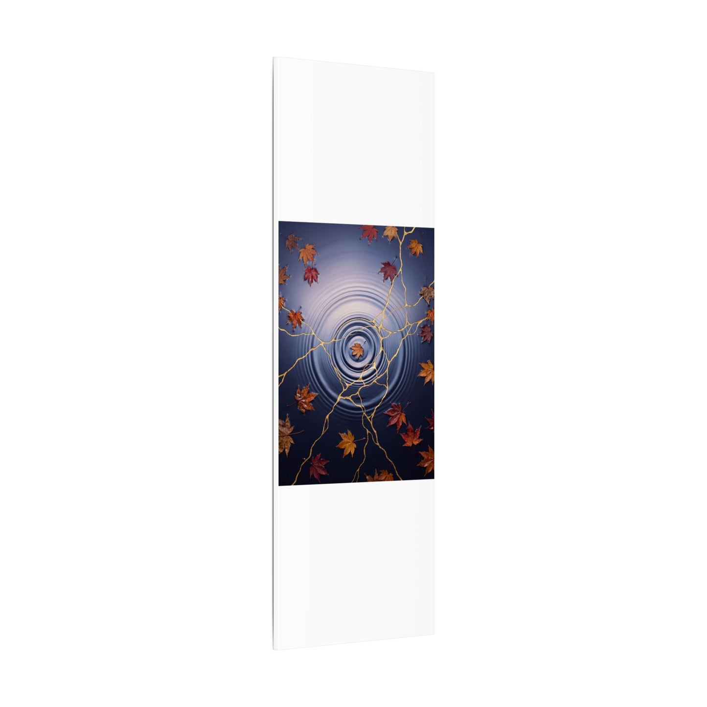 Kintsugi Water Ripple in Dawn | Gold Vein Canvas Art