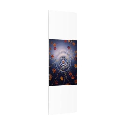 Kintsugi Water Ripple in Dawn | Gold Vein Canvas Art