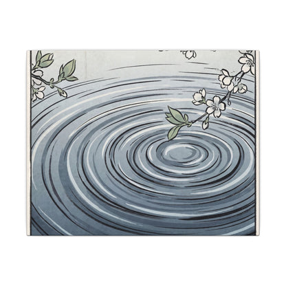 Calm Water Ripple Canvas Art - Ukiyo E Inspired Zen
