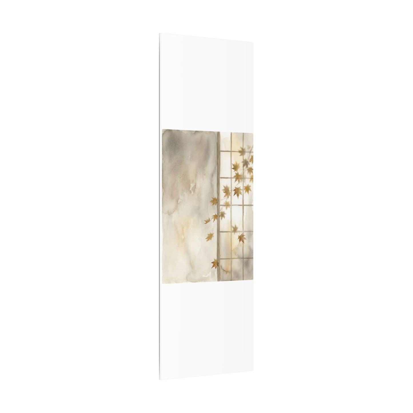 Warm Shoji Screen Canvas Art - Watercolor Japandi