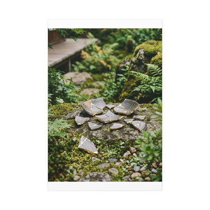 Summer Broken Pottery Gold Repair Canvas Art | Resilient Decor