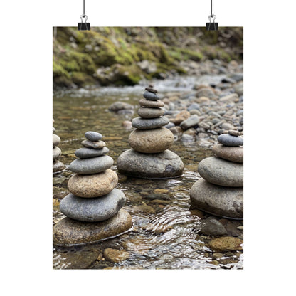 Bamboo Grove Winter Wall Art Print | Zen Peaceful Design