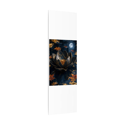 Moonlight Lotus Flower Canvas Art - Kintsugi Fukinsei
