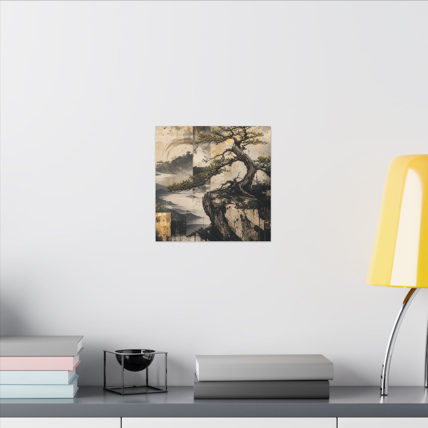 Golden Hour Pine Tree Canvas Art - Japandi Datsuzoku