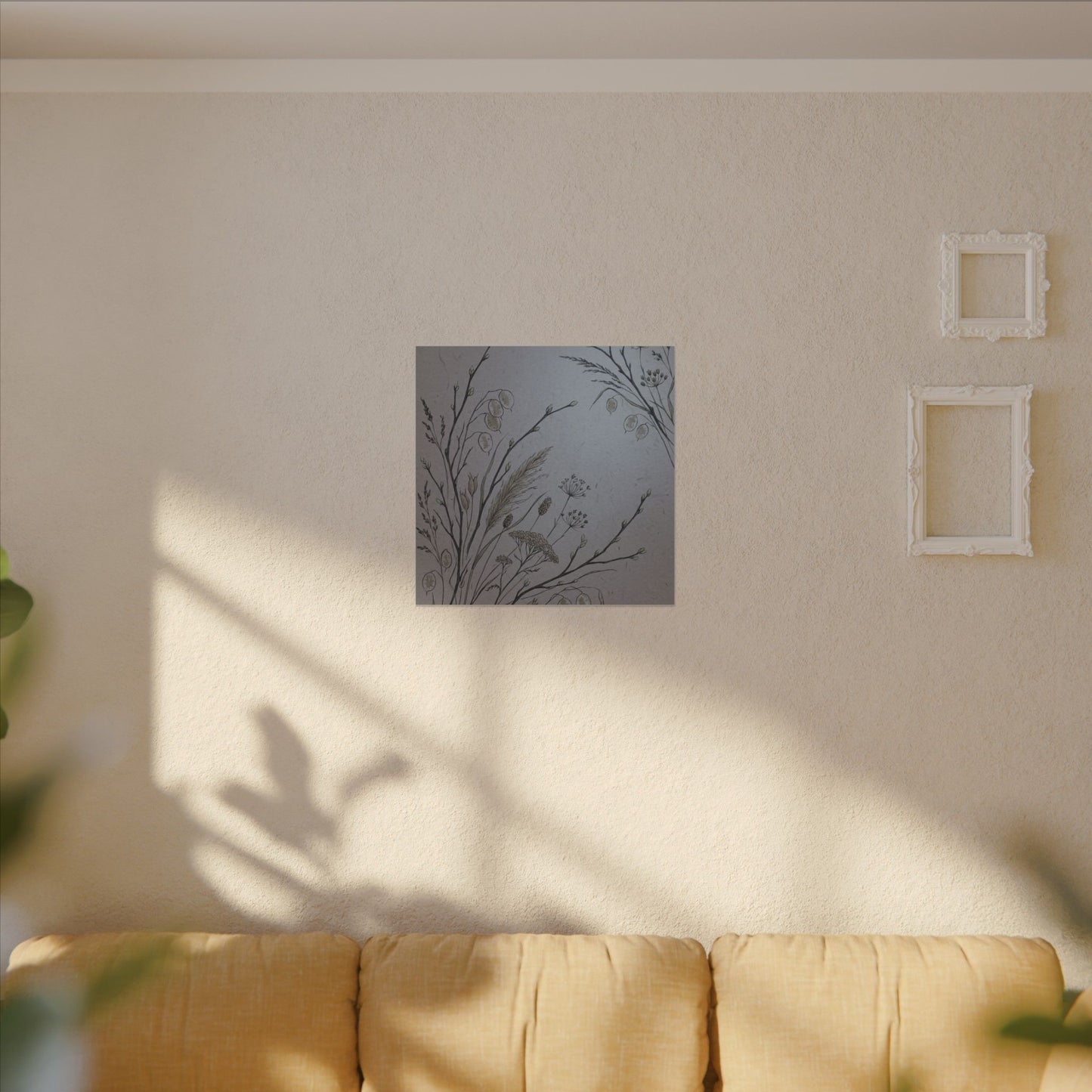 Spring Dried Flowers Japanese Pattern Canvas Art | Cozy Decor