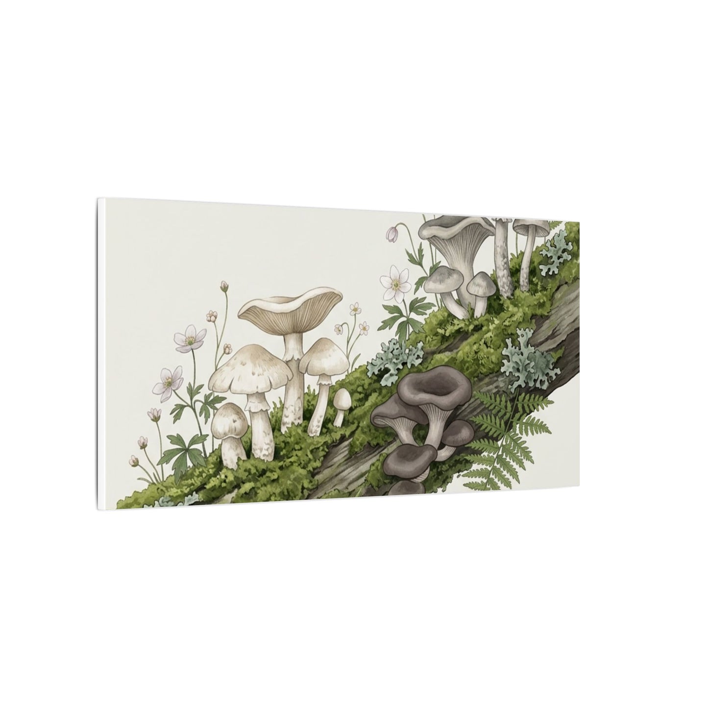 Dried Flowers Spring Canvas Art | Japandi Neutral Design