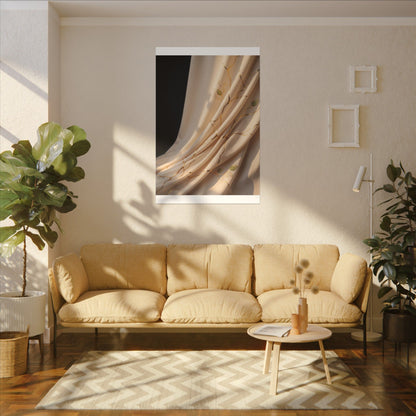 Golden Hour Silk Drape Canvas Art - Kintsugi Fukinsei