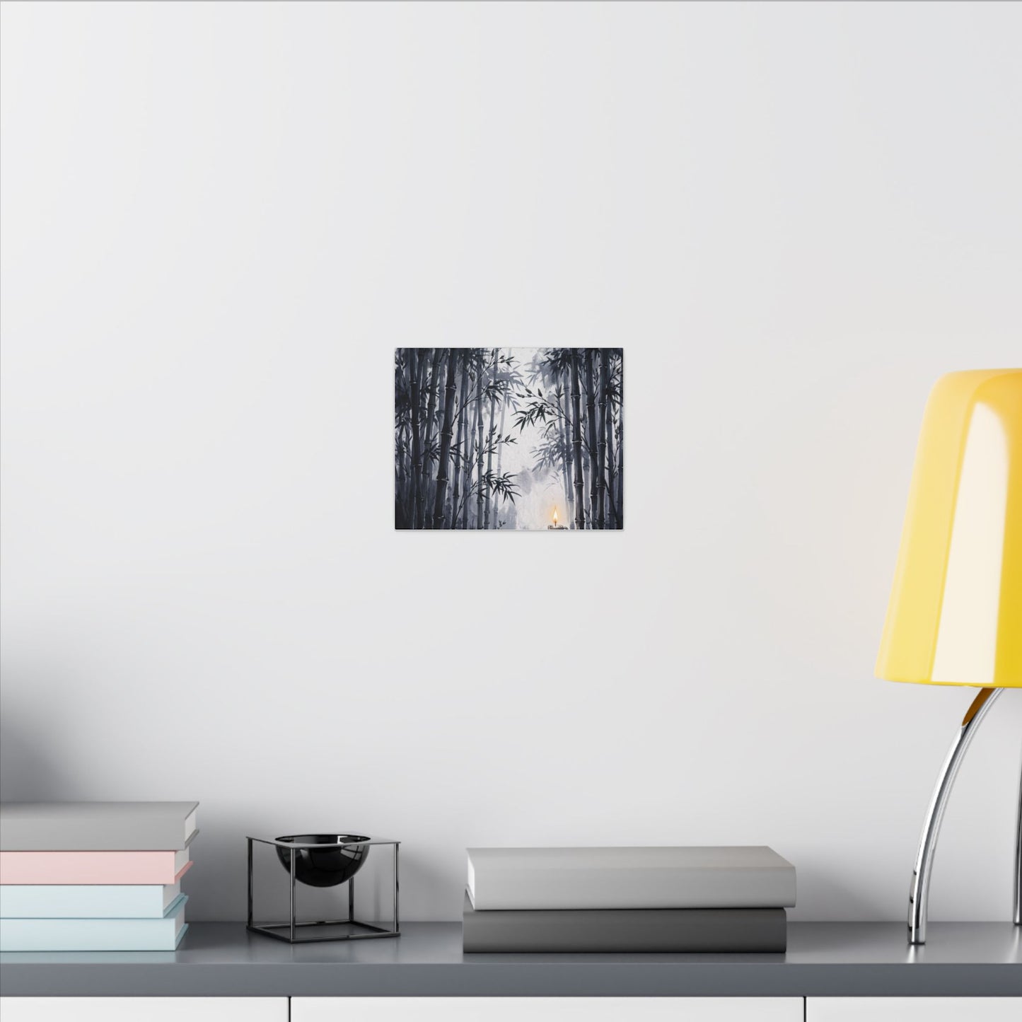 Tranquil Bamboo Grove Canvas Art - Sumi E Zen