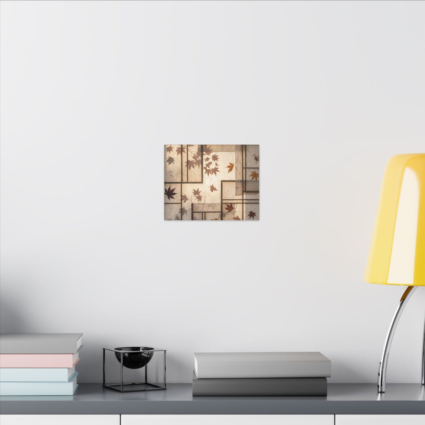 Shoji Screen Japanese Pattern Canvas Art | Neutral Japandi Art