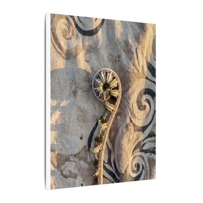 Fern Unfurling Canvas Art | Winter Japandi Japanese Pattern Art