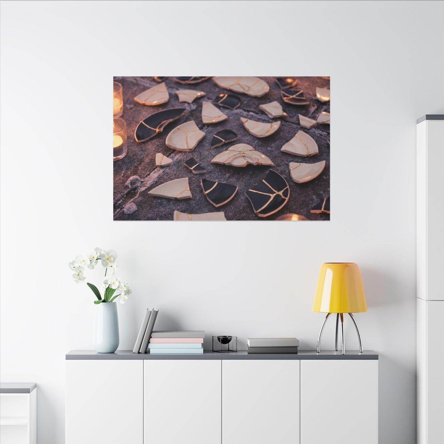 Winter Broken Pottery Broken Beauty Canvas Art | Beautiful Decor