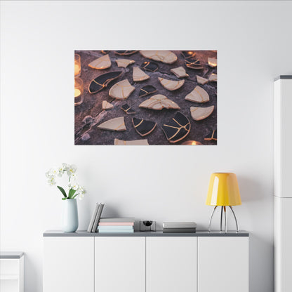 Winter Broken Pottery Broken Beauty Canvas Art | Beautiful Decor