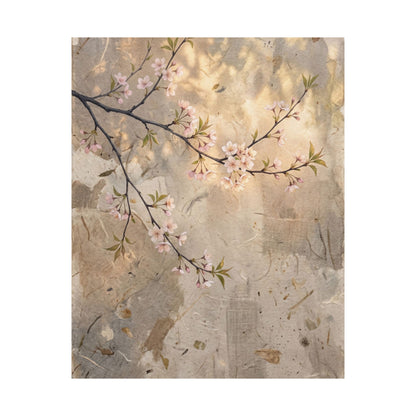 Warm Cherry Blossom Wall Art Print - Texture Japandi