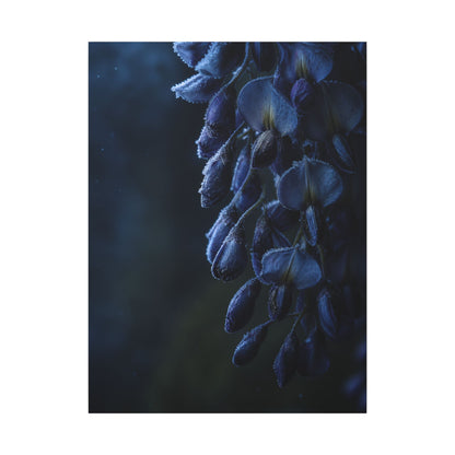 Winter Wisteria Shadow Zen Canvas Art | Atmospheric Decor