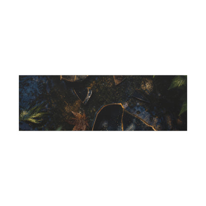 Dark Japandi Broken Pottery in Dappled | Shadow Zen Canvas Art