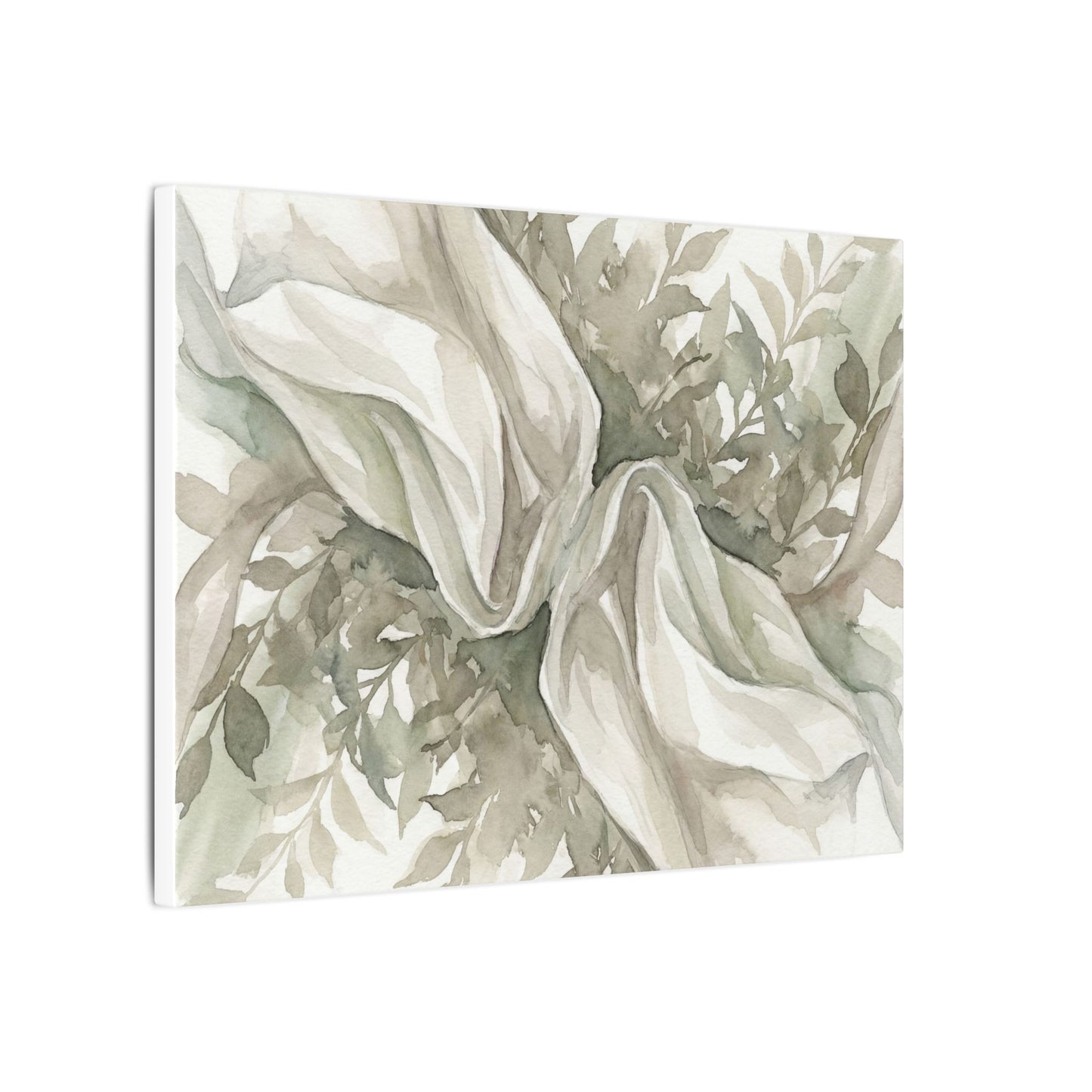 Summer Silk Drape Watercolor Canvas Art | Cozy Decor