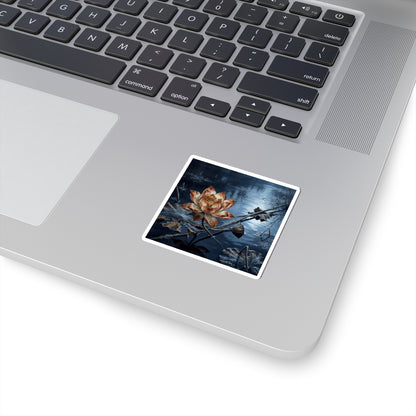 Fukinsei Lotus Flower Sticker - Kintsugi Broken Beauty