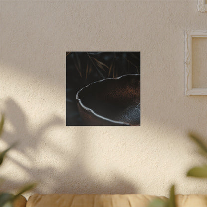Luxurious Ceramic Bowl Canvas Art - Shadow Zen Dark Japandi