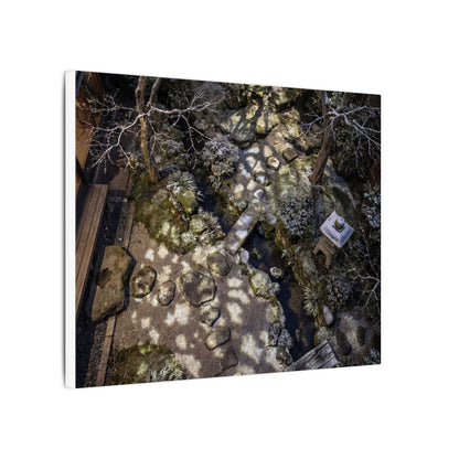 Moonlit Garden Japanese Pattern Canvas Art | Elegant Japandi Art
