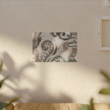 Dappled Ink Brushstroke Canvas Art - Japandi Ma